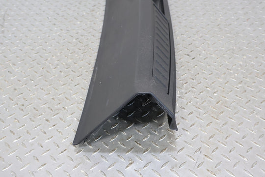 12-15 Tesla Model S Trunk Interior Loading Sill Plate (Black BLK) Solid Mount