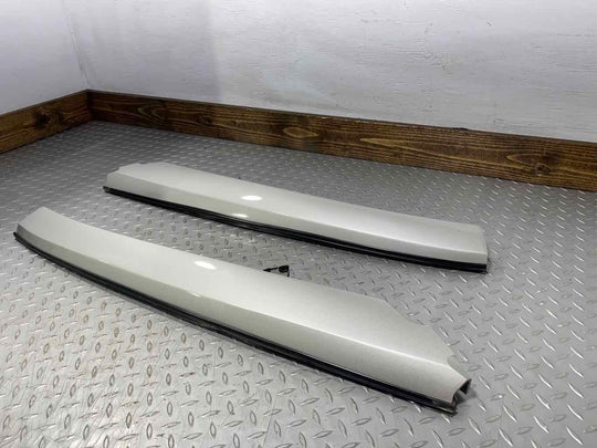 04-09 Cadillac XLR Pair LH&RH Exterior A Pillar Trim Panels (Light Platinum 67U)