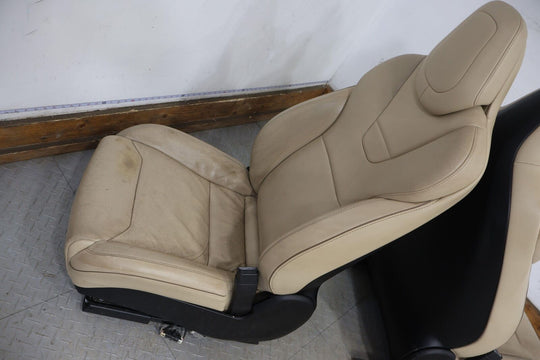 16-20 Tesla Model S LH&RH Front Bucket Leather Seats (Tan) Power/Heated/Vented