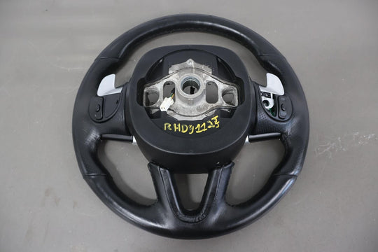 15-19 Dodge Challenger Leather Heated Steering Wheel W/Switches (Black X9)