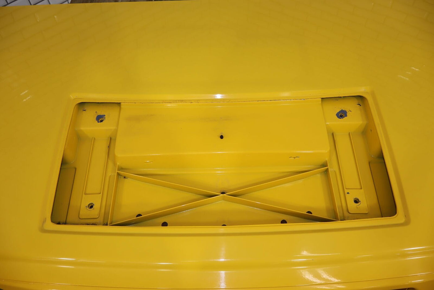 03-07 Hummer H2 Bare OEM Hood Yellow (43U) W/Attached Flares *See Photos*