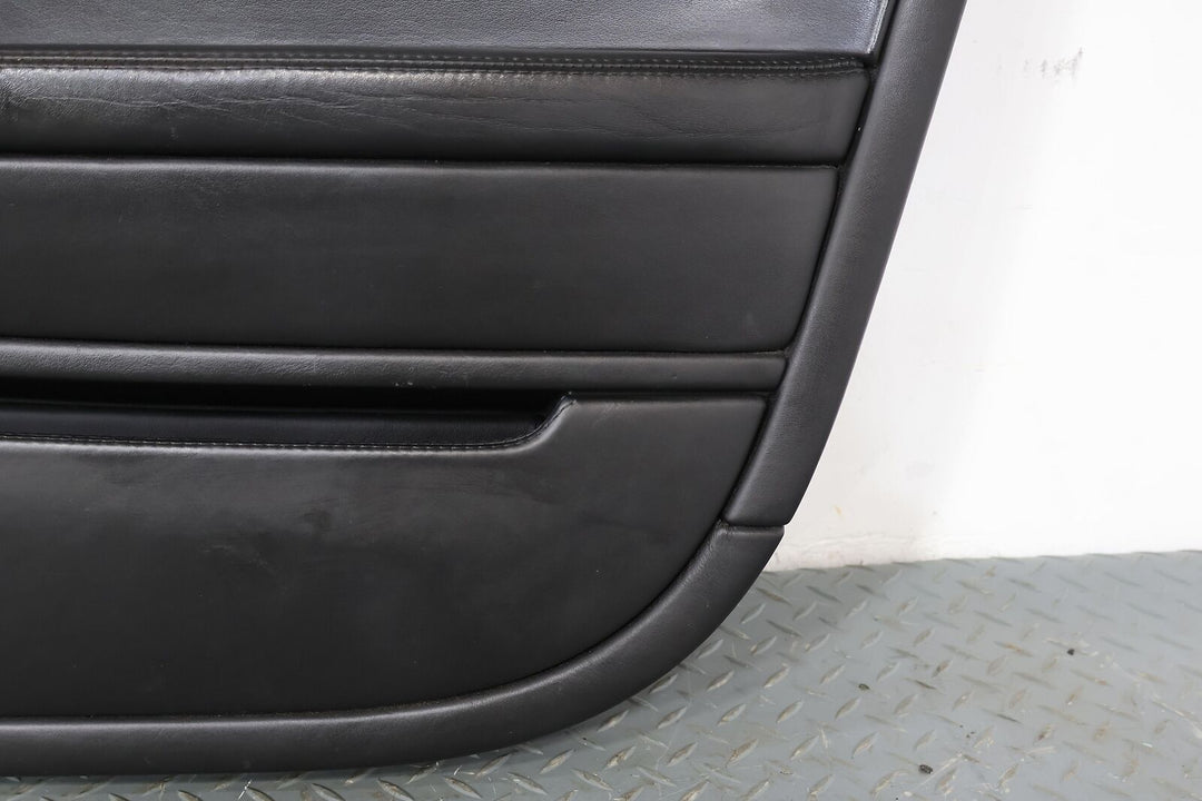 06-12 Bentley Flying Spur Front Right Door Trim Panel (Black Leather/Woodgrain)