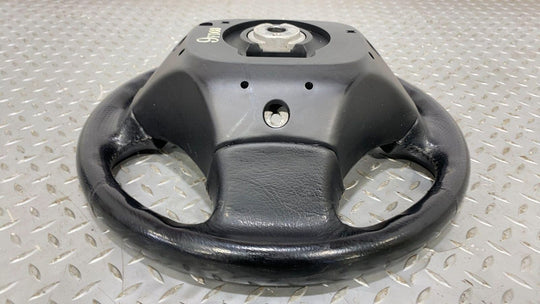 92-02 Mazda RX7 FD OE Leather 3 Spoke Steering Wheel (Black FE8) Normal Wear