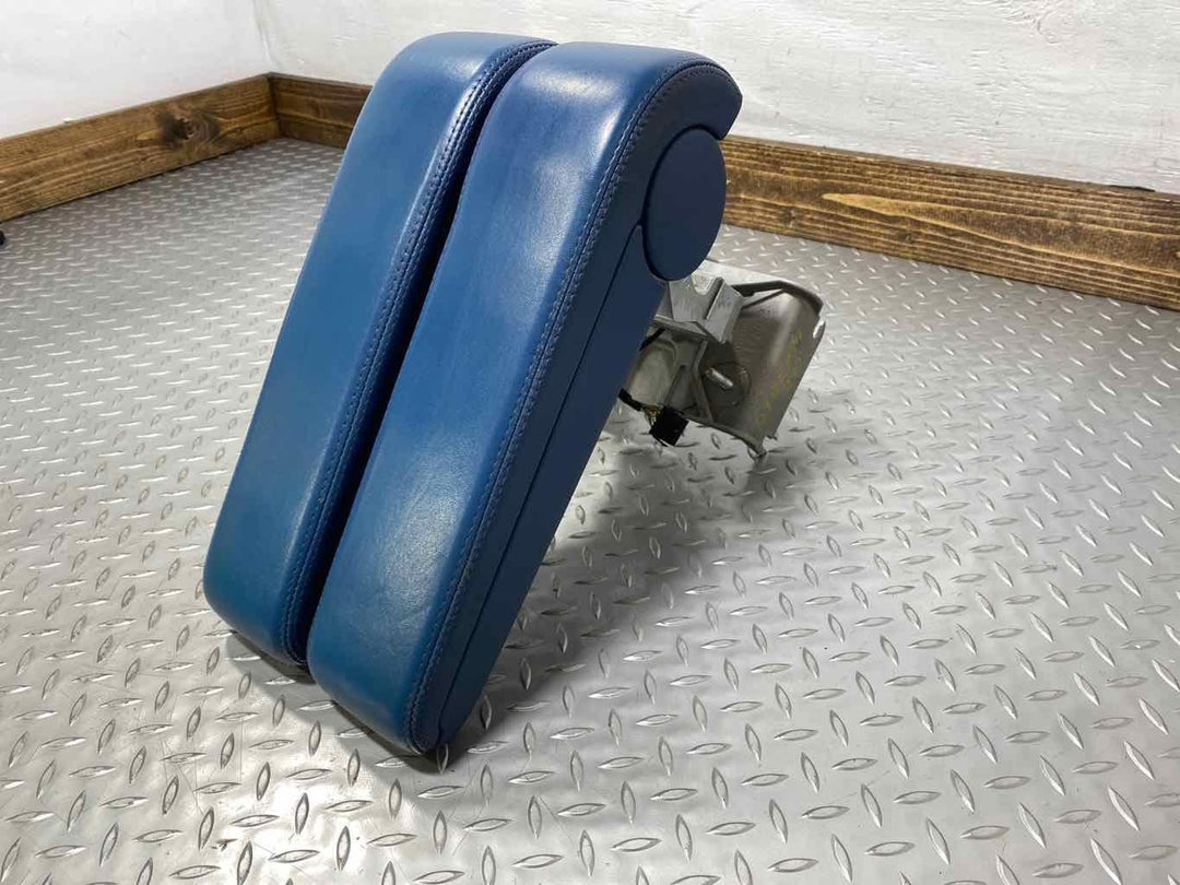 04-10 Bentley Continental GT Pair LH/RH Leather Center Console Arm Rests (Blue)