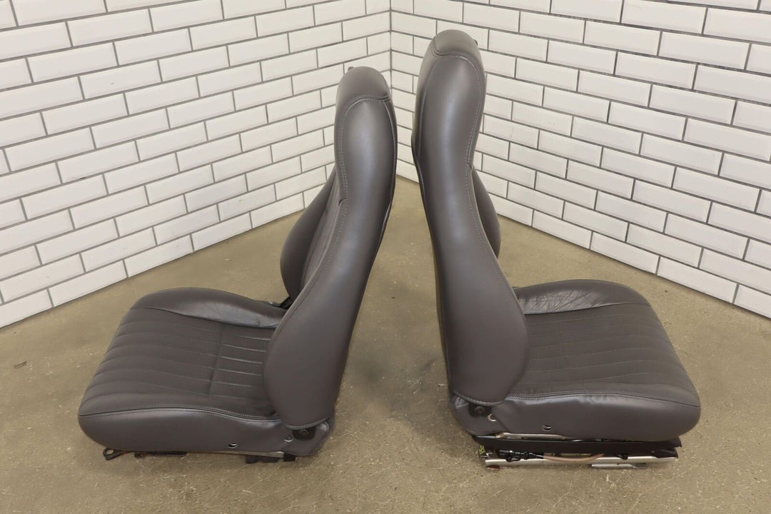 1997 Chevy Camaro 30th Anniversary (Left Power) Leather Seat Set Dark Gray (142)