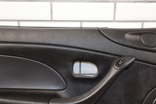 01-05 Mazda Miata Pair of LH&RH Interior Door Trim Panels Black 2 Speakers