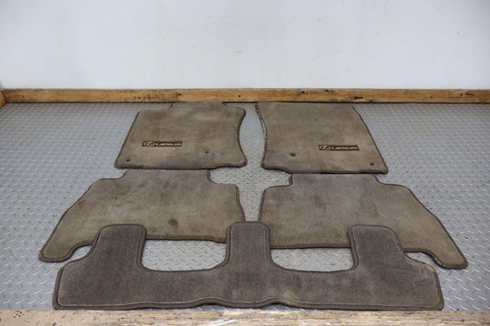 10-13 Lexus GX460 OEM Cloth Floor Mats Set of 5 (Gray) Stained Minor Wear