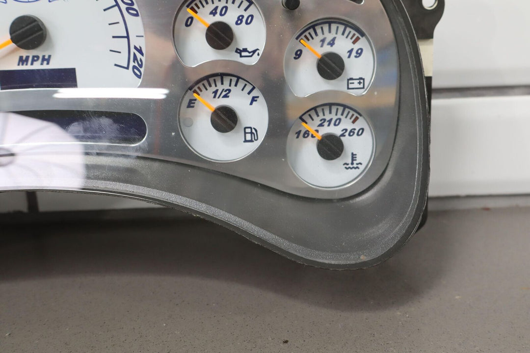 03-06 Sierra Silverado Rebuilt Custom Gauge Cluster with Trans Temp Gauge