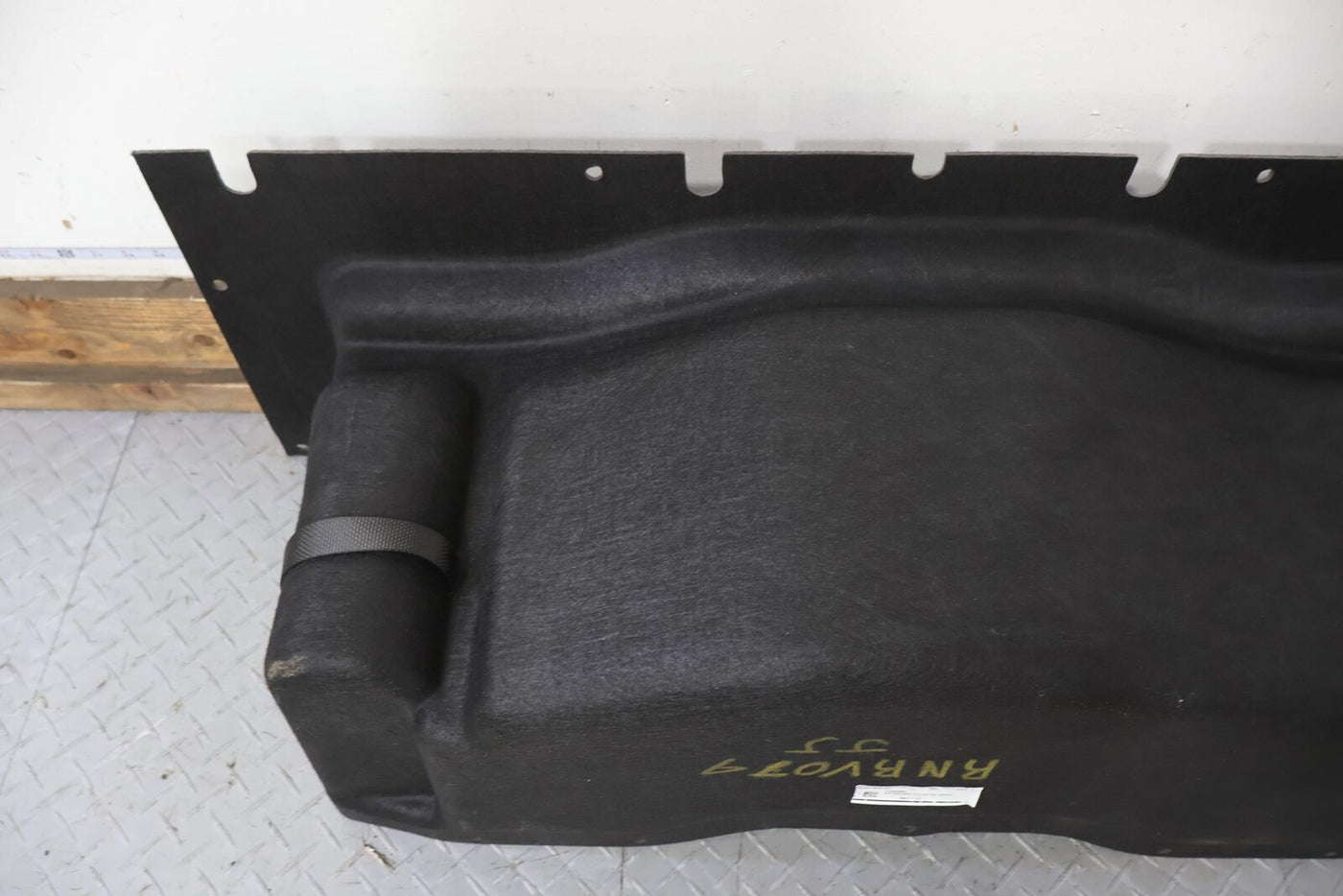 2022 Rivian R1S Rear Cargo Area Carpet Cleanout (Black Mountain) Light Wear