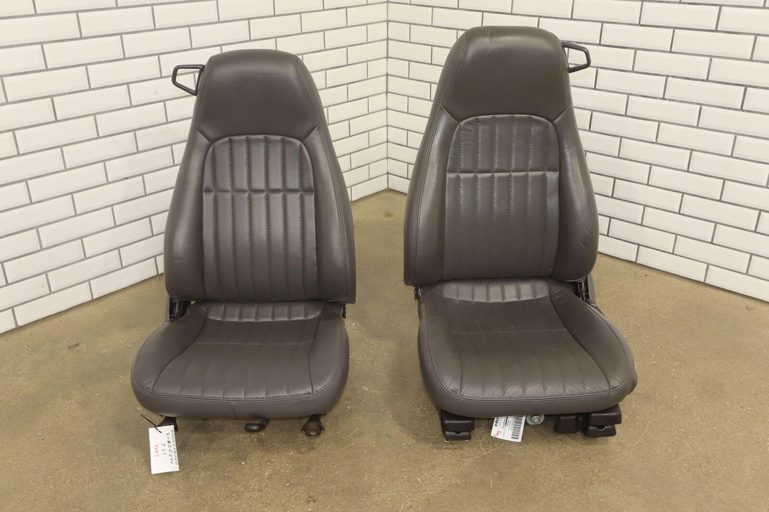 1997 Chevy Camaro 30th Anniversary (Left Power) Leather Seat Set Dark Gray (142)