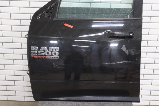 10-18 Ram 2500 4th Gen Mega Cab Front Left LH Door (Brilliant Black PXR)