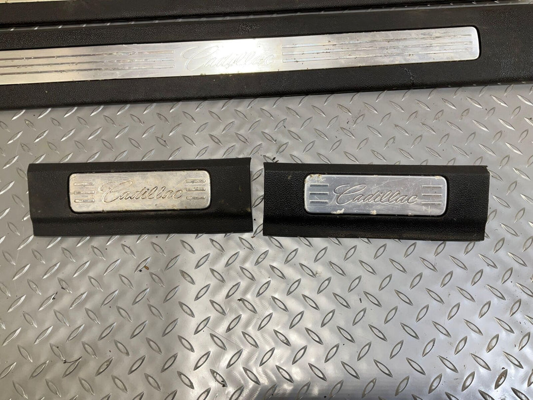 07-14 Cadillac Escalade SWB Door Sill Entry Plates Set Of 4(Aluminum/Black 19i)