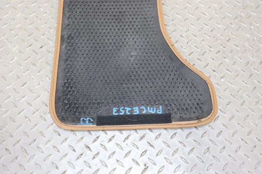 90-93 Chevy C4 Corvette Interior Cloth Floor Mats (Saddle 50i) Light Wear