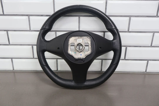 2016-2020 Tesla Model X Leather Flot Bottom OEM Heated Steering Wheel (Black)