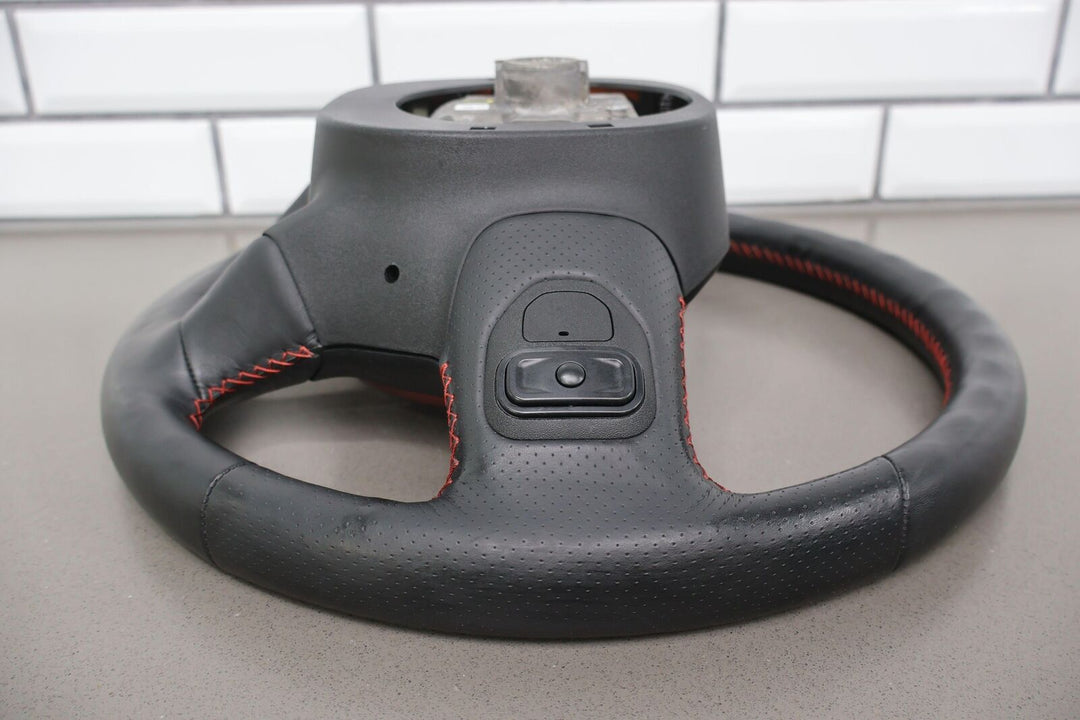 19-21 Ram 1500 Rebel OEM LEather Steering Wheel W/ Switches (Red/Black XR)