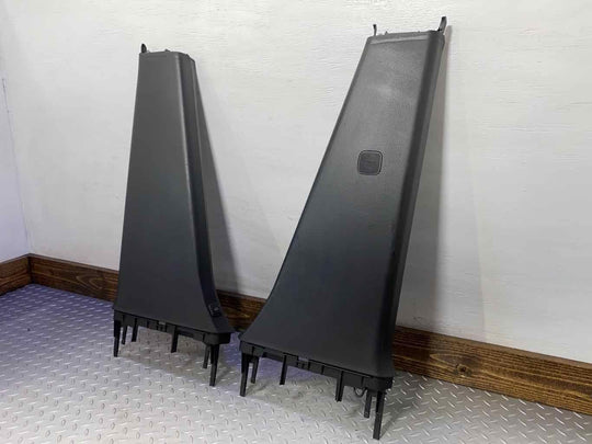 03-04 Audi RS6 LH & RH Interior Lower B-Pillar Trim Panels (Black) See Notes