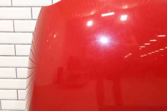 12-19 Fiat 500 Abarth Front OEM Hood Bonnet (Rosso Red PR1) See Photos