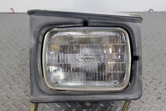 84-89 Chrysler Conquest Mitsubishi Left LH Headlight W/Motor (Sarajevo White)