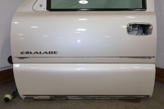 02-06 Cadillac Escalade Front Left LH Door W/Glass (White Diamond 98U) Short WB