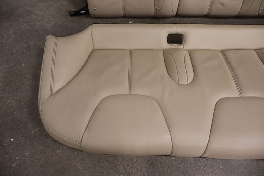 16-20 Tesla Model S Rear 2nd Row Leather Bench Seats (Tan) See Photos