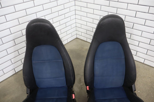 99-00 MAzda Miata NB Pair LH&RH Blue Seats W/Blue Cabin Carpet & Shifter Boot