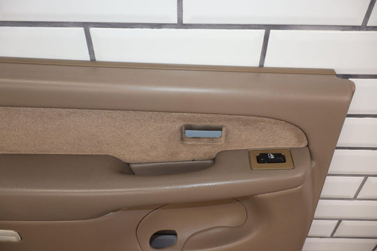 99-02 Chevy Silverado 2500 Crew Cab Rear Left Interior Door Trim Panel -Tan 522