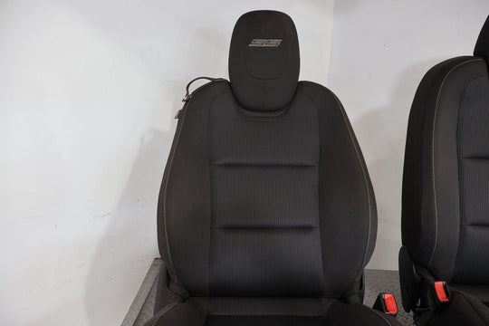 10-11 Chevy Camaro SS Cloth Seat Set Front & Rear (Black AFJ) All Power Tested