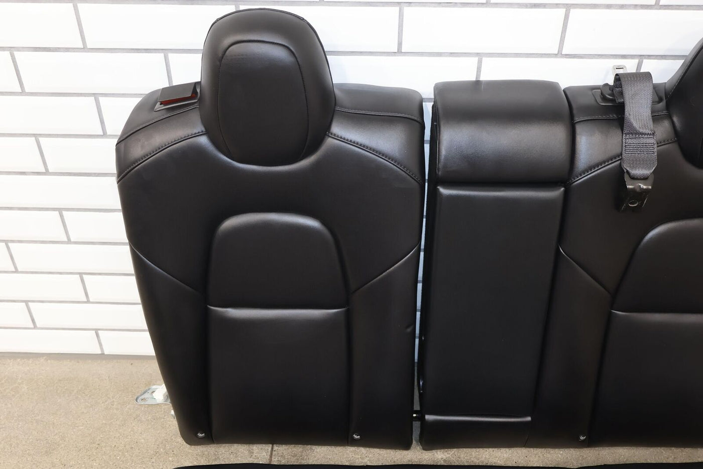 17-22 Tesla Model 3 OEM Power Leatherette Seat Set Front/Rear (Black) Tested