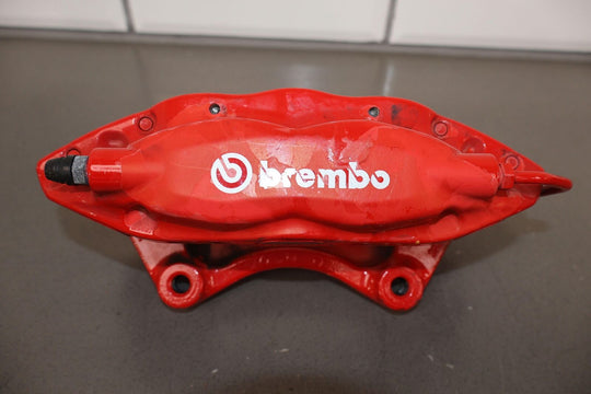 2015-2023 Dodge Challenger Hellcat OEM Brembo 6/4 Piston Brake Caliper Set Red