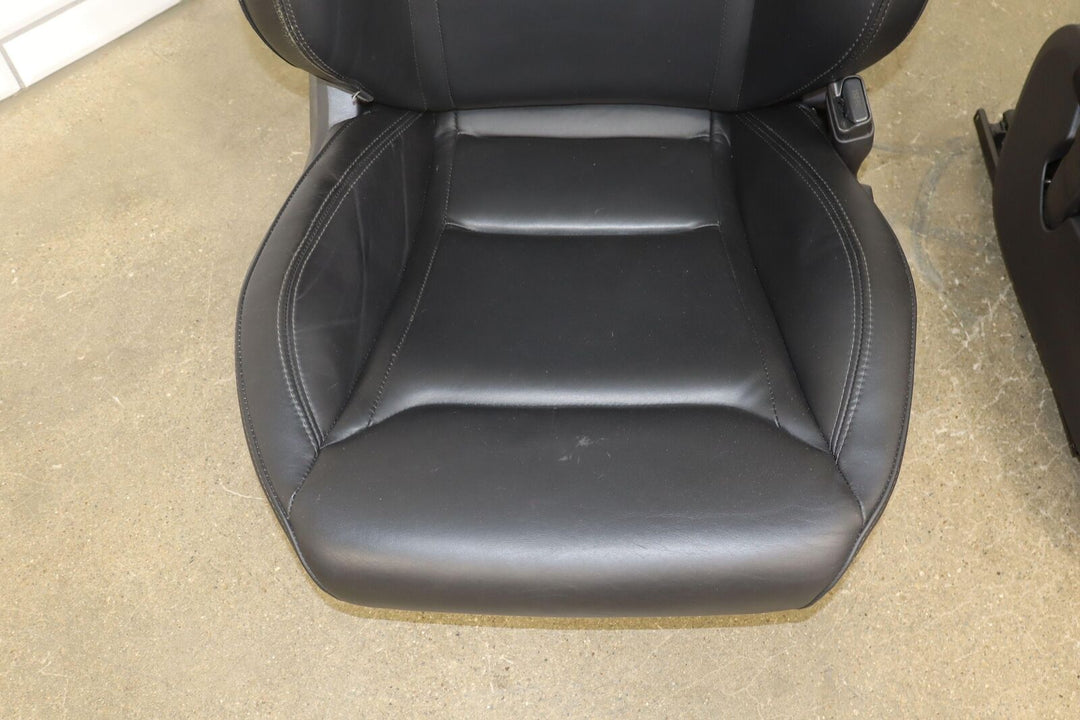 2016 Tesla Model S Gen 3 Black Leather Heated Seat Set (Front/Rear) OEM