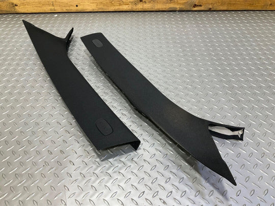 15-20 Mercedes C63s W205 Sedan Pair Left &Right A-Pillar Trim Panels (Black 811)