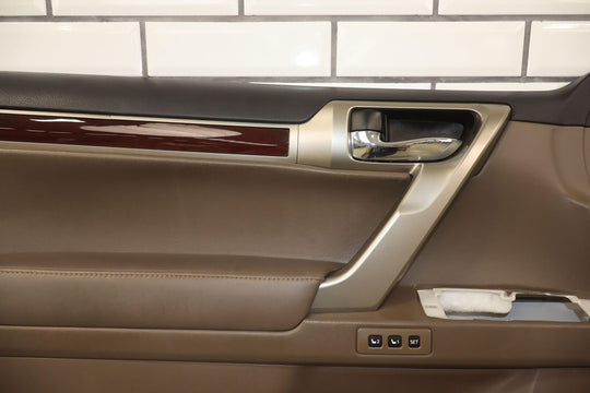 16-19 Lexus GX460 Front Left Driver Interior Door Trim Panel (NuLuxe Sepia)