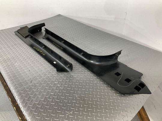 97-04 Chevy Corvette C5 Pair LH & RH Door Entry Sill Plates (Black 19i&Aluminum)