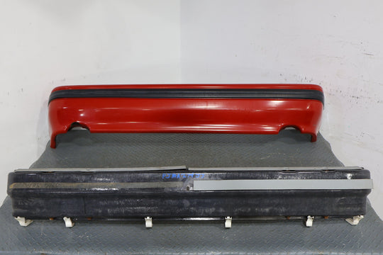 86-91 Mazda RX7 FC Rear Bumper W/ Rebar (Sunrise Red RH) W/ Corner Markers
