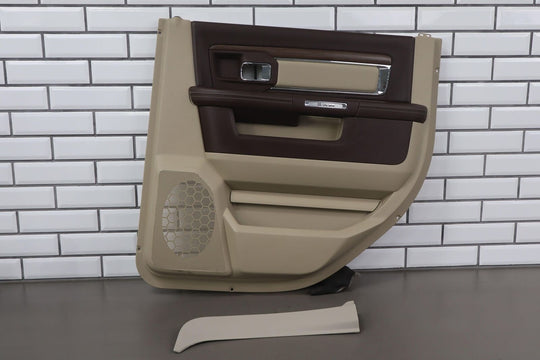 13-18 Ram Crew Cab Laramie Right Rear Interior Door Panel (Light Frost Beige)