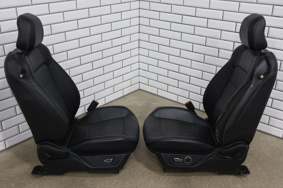 15-17 Ford Mustang GT Coupe Heated/Cooled Leather Seats Set (Ebony) Blown Bags