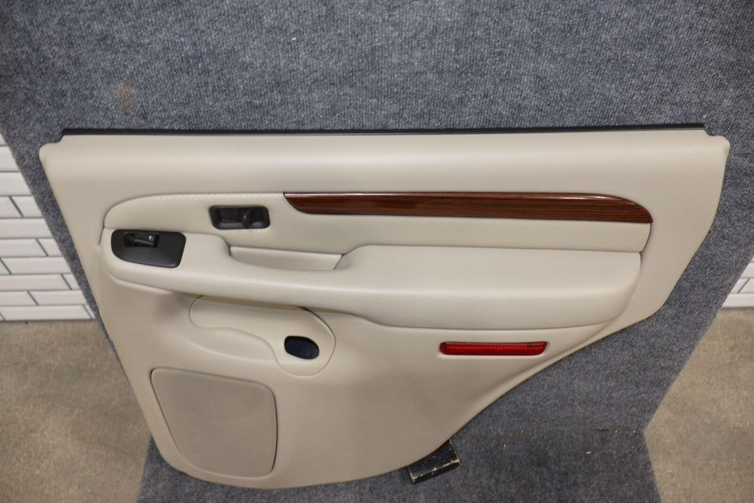 04 Cadillac Escalade Rear Right RH Interior Door Trim Panel (Shale 152) Leather