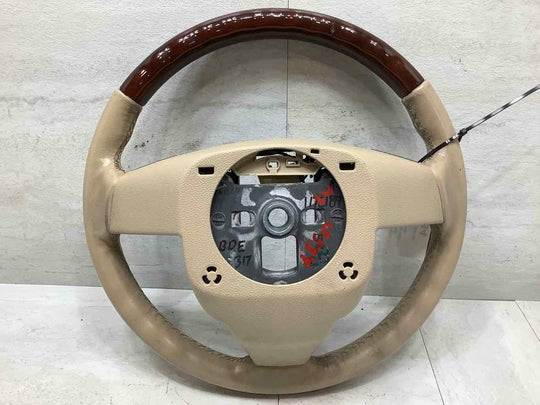 2008 Cadillac XLR Leather Steering Wheel LT. Cashmere (31I) W/ Dark Wood Trim