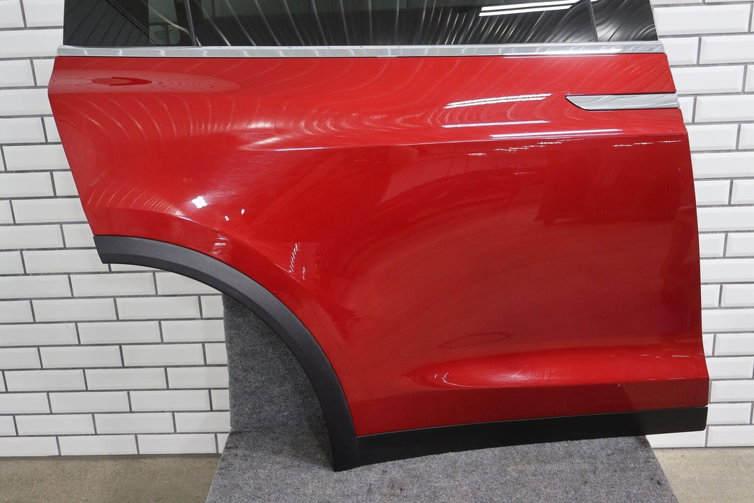 16-20 Tesla Model X Rear Right RH Falcon Door W/ Glass (Red Multi-Coat RED)