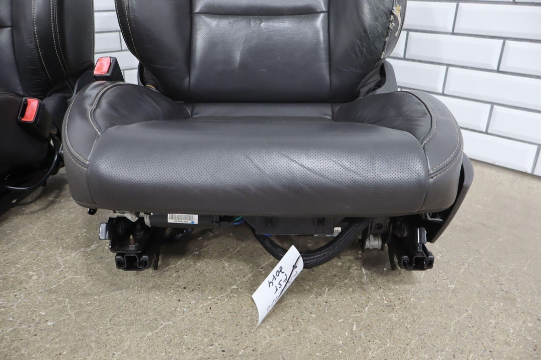 2010 Chevy Camaro SS Black Leather Bucket Power Heated Seat Set Tested See Photo