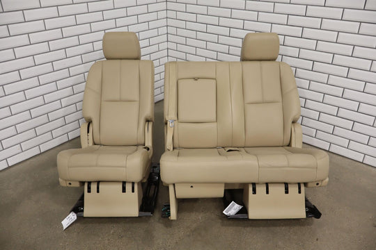 07-14 Tahoe Escalade Yukon (SWB) 2nd Row Leather Bench Seat (A95) Cashmere (333)