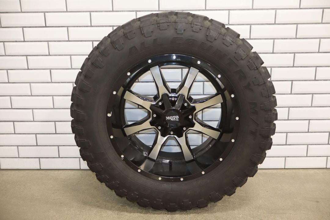 2009-2018 Ram 2500 8x165 20x10 Moto Metal MO970 Wheels / 35" Tires Set (4)