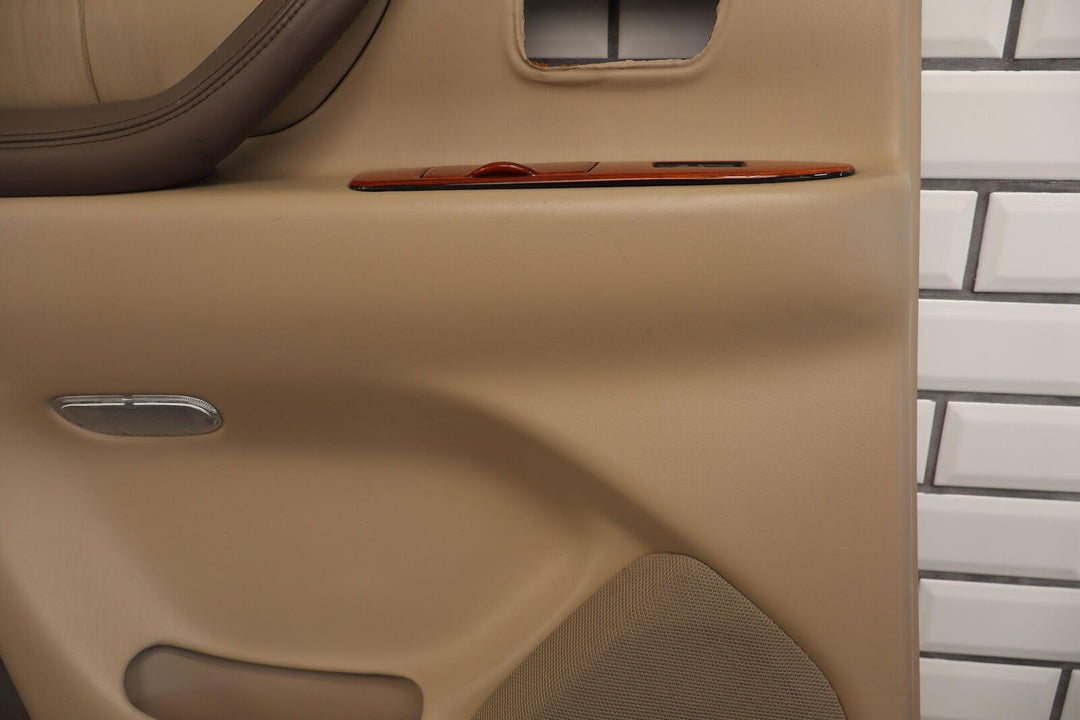 98-02 Lexus LX470 Left Driver Rear Door Trim Panel Oak *See Photos*