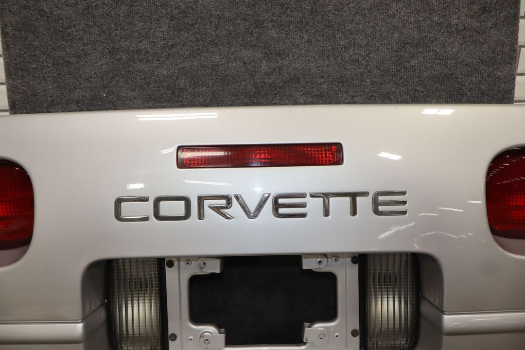 91-96 C4 Corvette Base Model OEM Rear Bumper W/Lights Sebring Silver (13U)