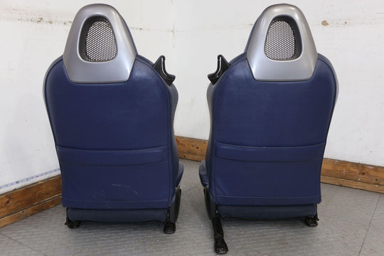 04-05 Honda S2000 Pair LH&RH Blue Leather Manual Seats Set (Blue Type C)