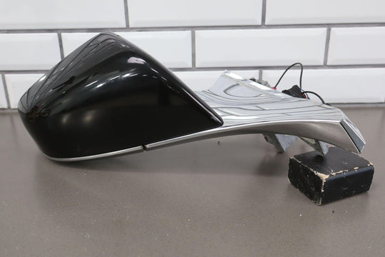 2012-2015 Tesla Model S Left LH Power Door Mirror (Black & Chrome) Tested