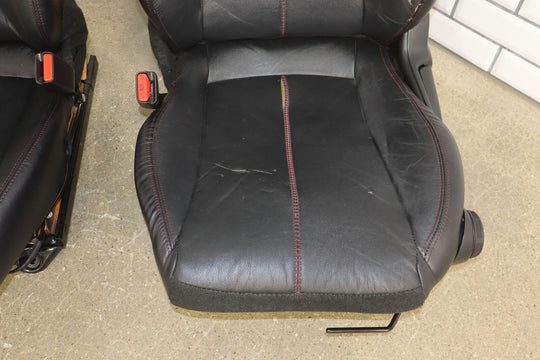 2016-2019 Mazda Miata ND Pair LH&RH Leather OEM Seats (Black/Red Stitch) Damages