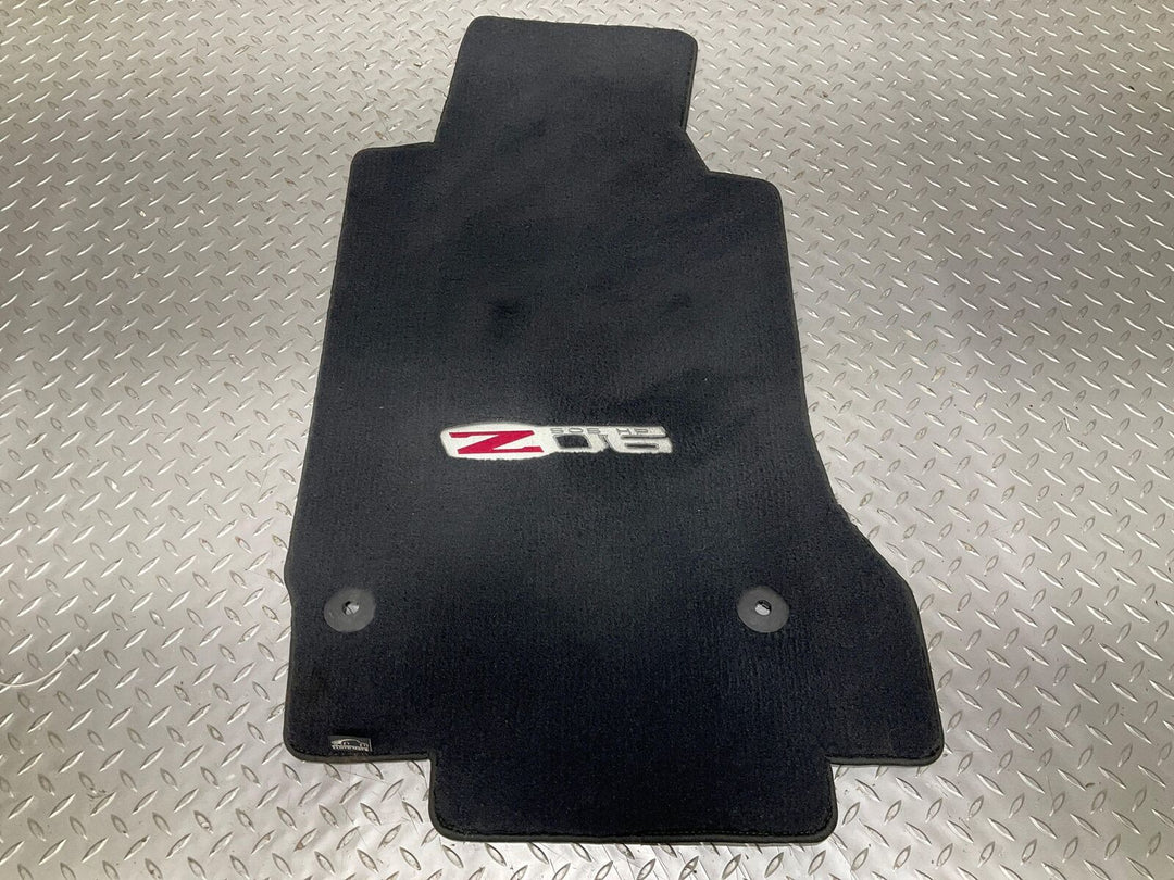 05-08 Chevy Corvette C6 Z06 Pair Left&Right Cloth Floor Mats (Black 19i) Notes