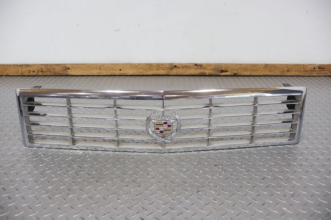 87-93 Cadillac Allante Front Chrome Grille W/ Both Side Brackets (Weathered) OEM