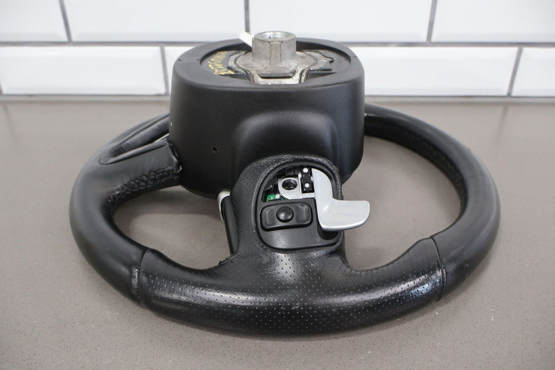 15-19 Dodge Challenger Leather Heated Steering Wheel W/Switches (Black X9)